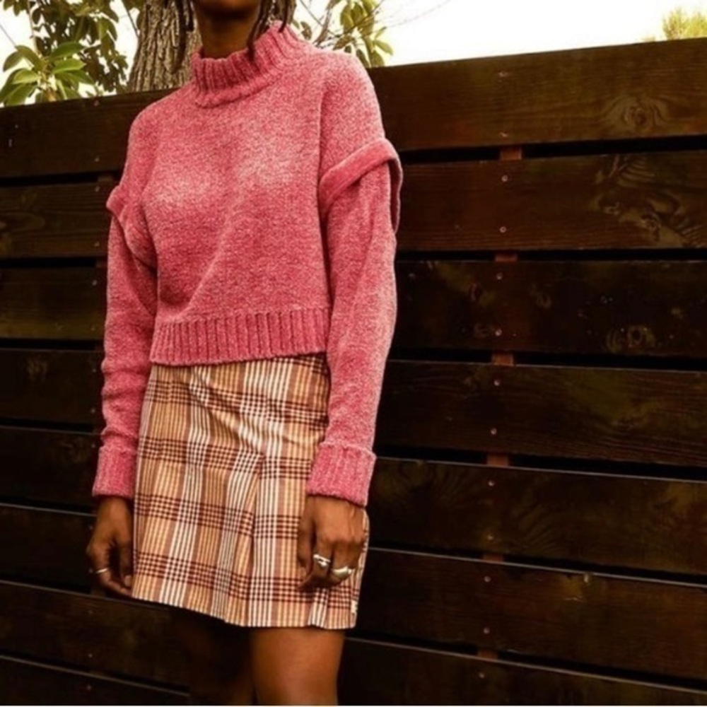 Urban Outfitters Daria Double Take chenille cropped sweater S
